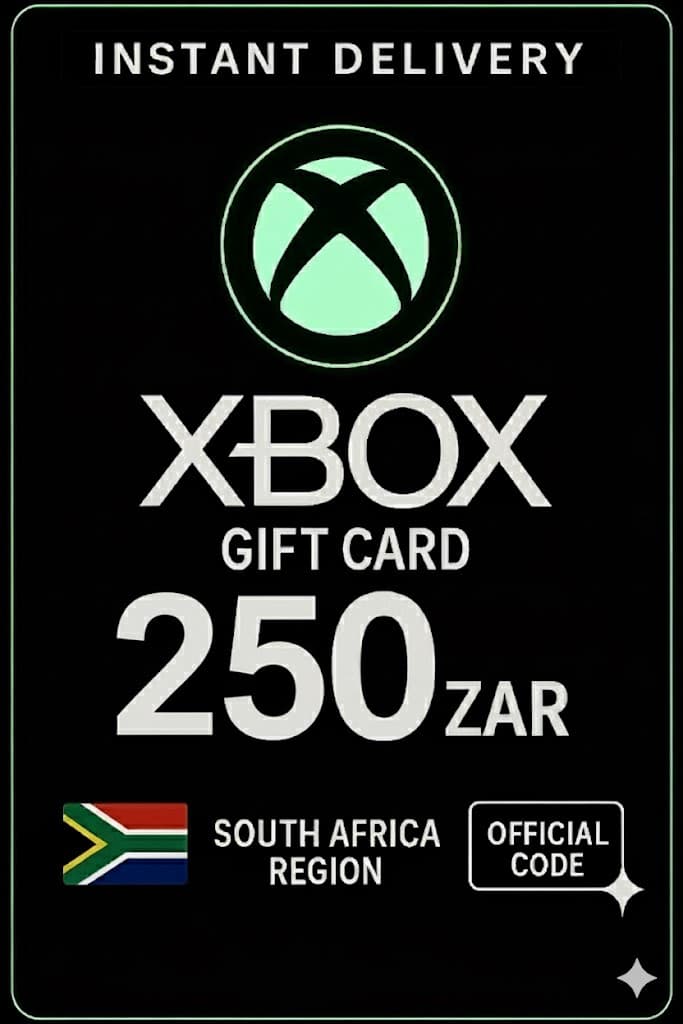 Xbox Live Hədiyyə Kartı 250 ZAR Cüzdan