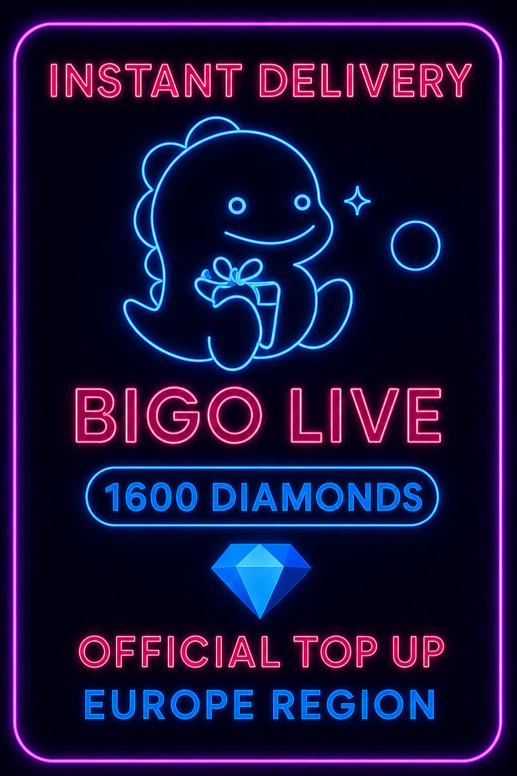 Bigo Live - 1600 Diamonds (Top-Up) (EU)