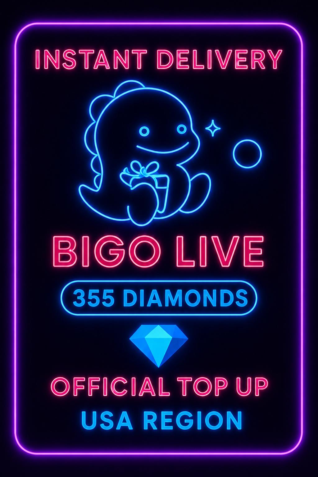 Bigo Live - 355 Diamonds (Top-Up) (US)