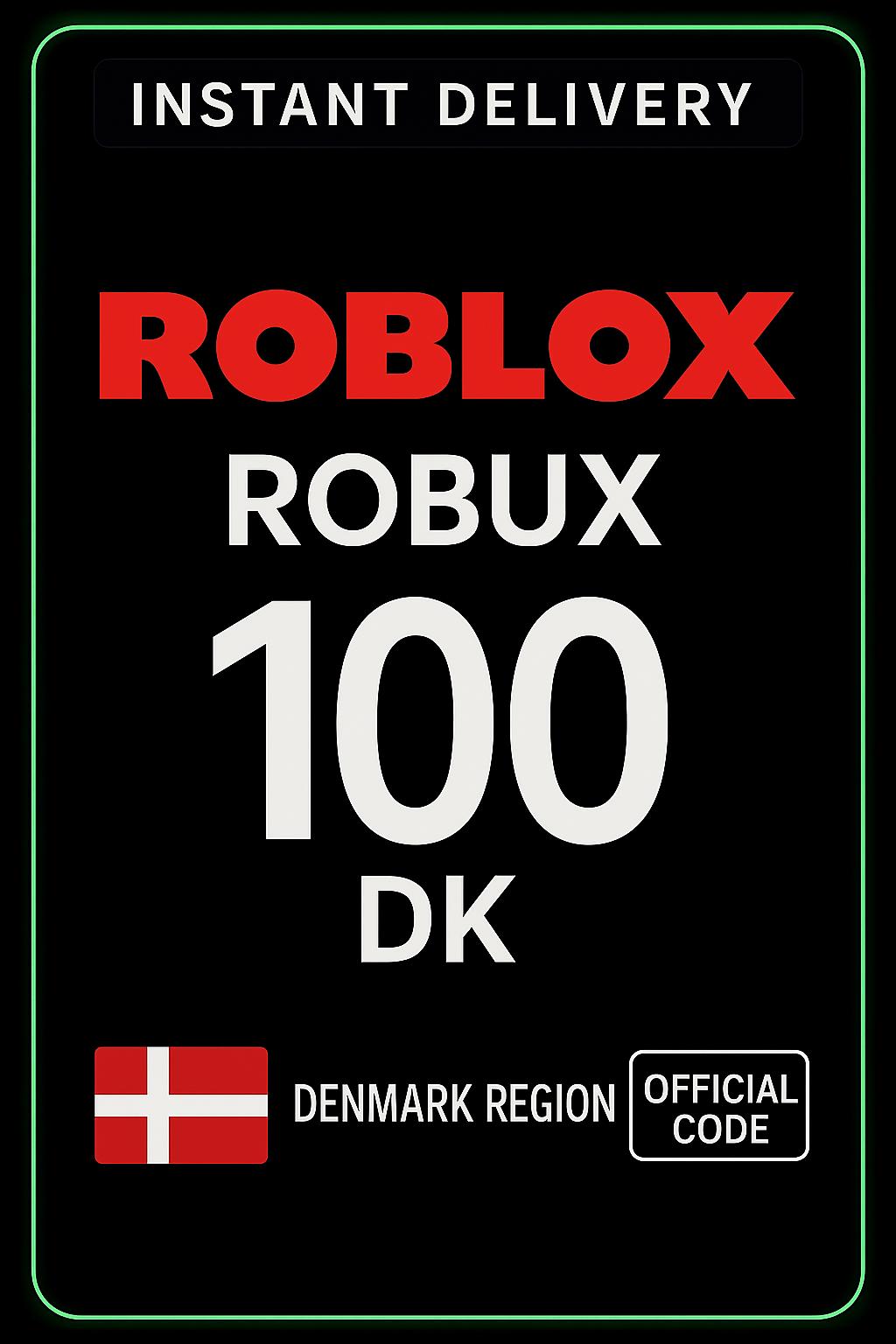 Roblox 100 DKK ойын картасы (DK)