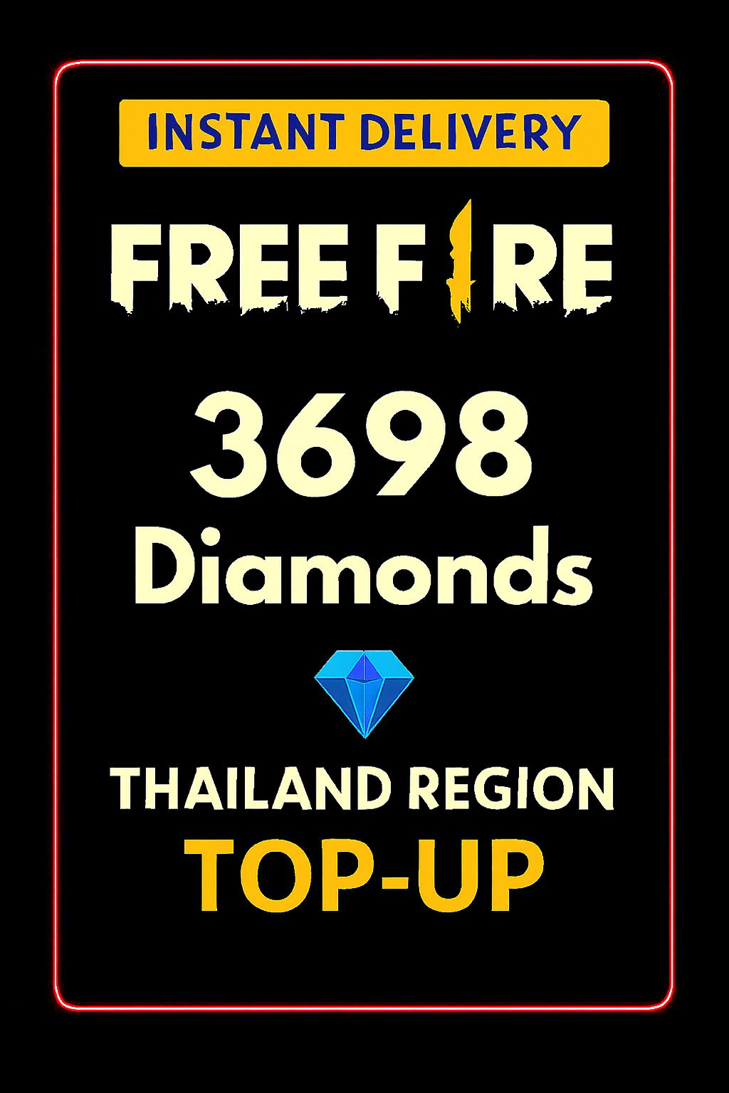 Free Fire 3698 Διαμάντια Ανάθεση (Ταϊλάνδη)