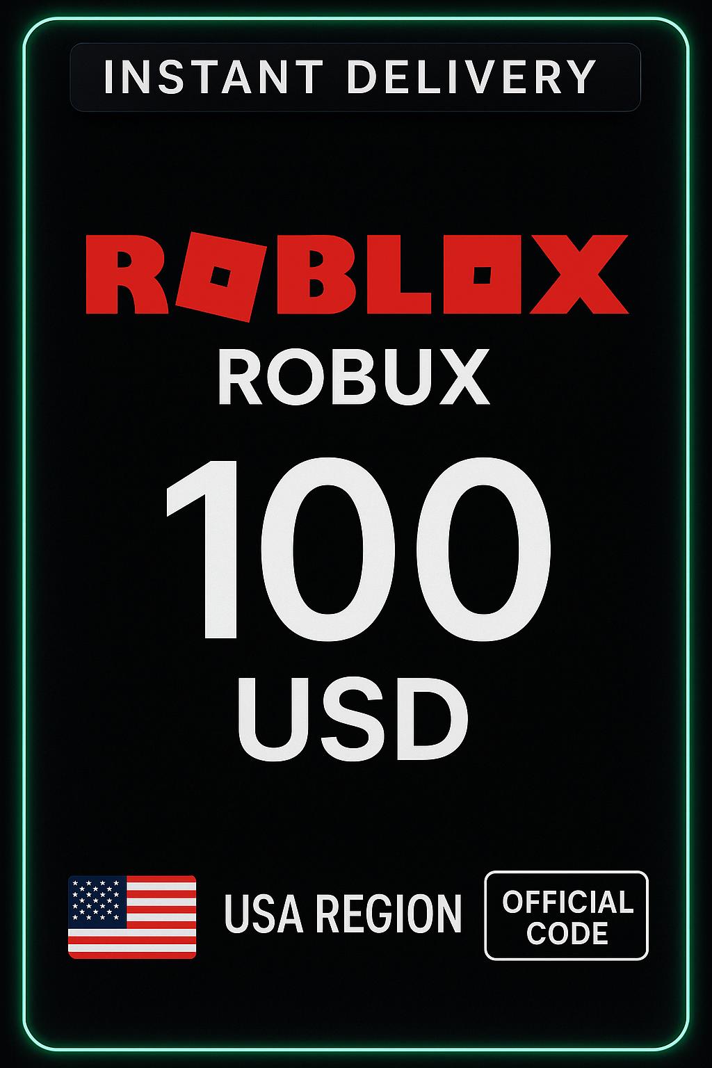 Roblox 100 USD корти бозӣ (ИМА)