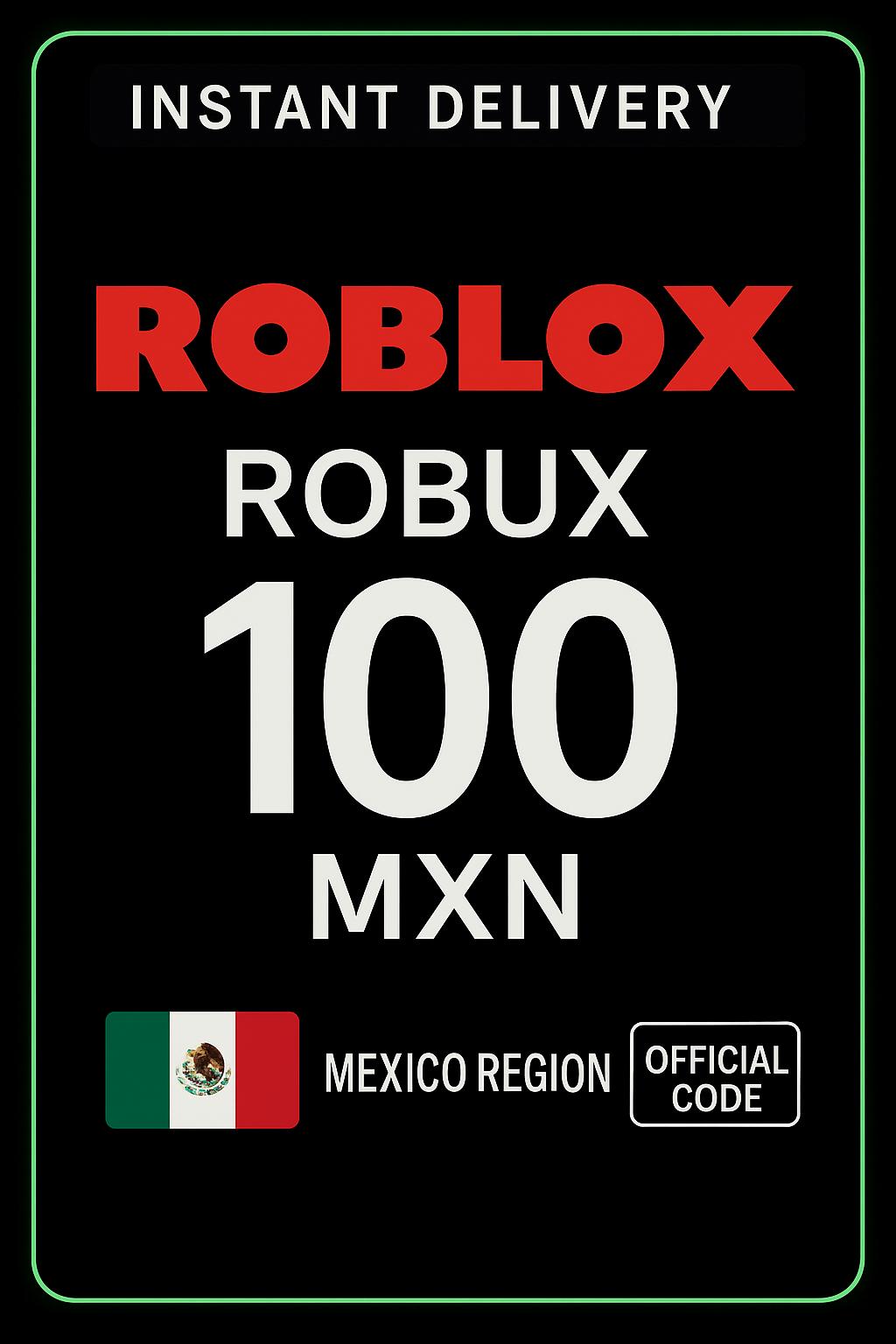 Roblox 100 MXN Game Card (MX)