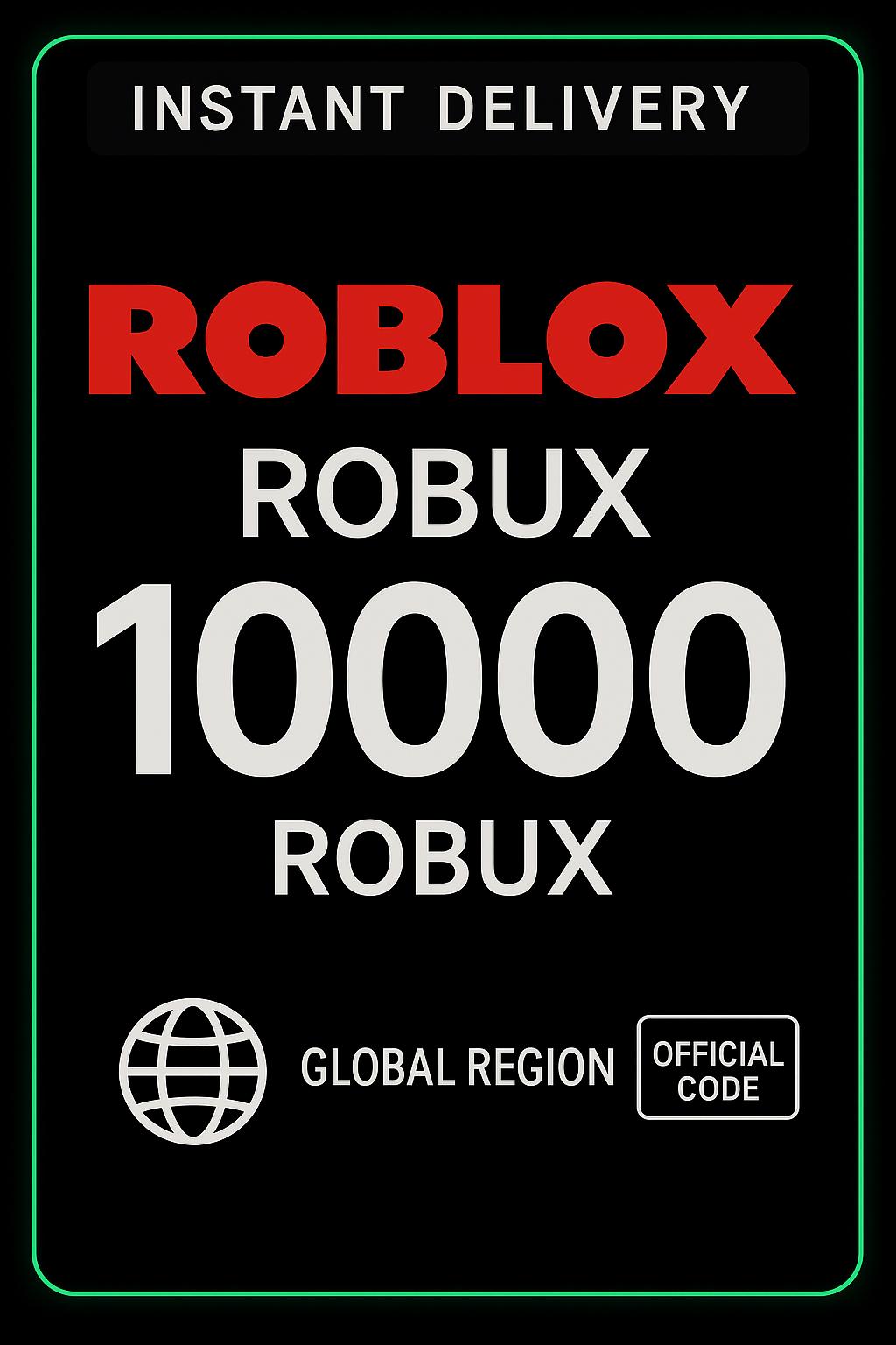 로블록스 기프트 카드 - 10000 로벅스 (전세계)