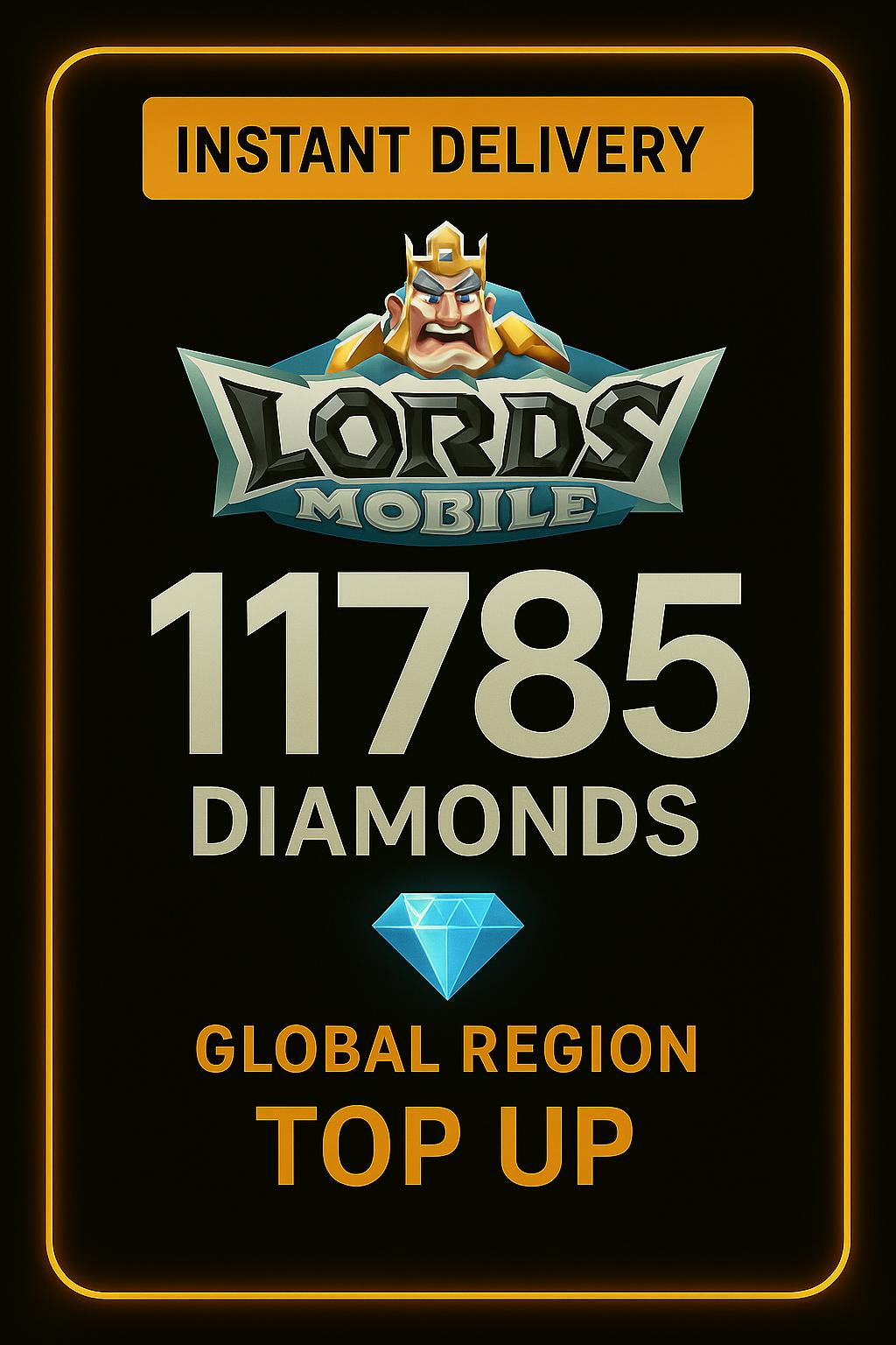 Lords Mobile 11785 Diamonds Top Up
