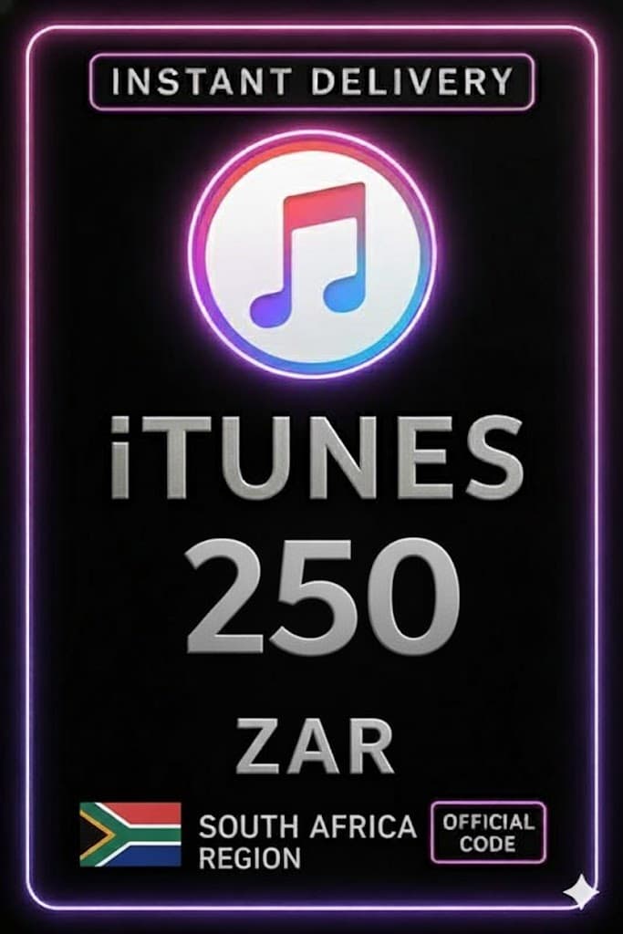 iTunes 기프트 카드 250 ZAR ZA 
