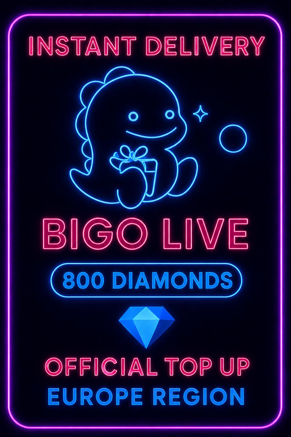 Bigo Live - 800 Diamonds (Top-Up) (EU)