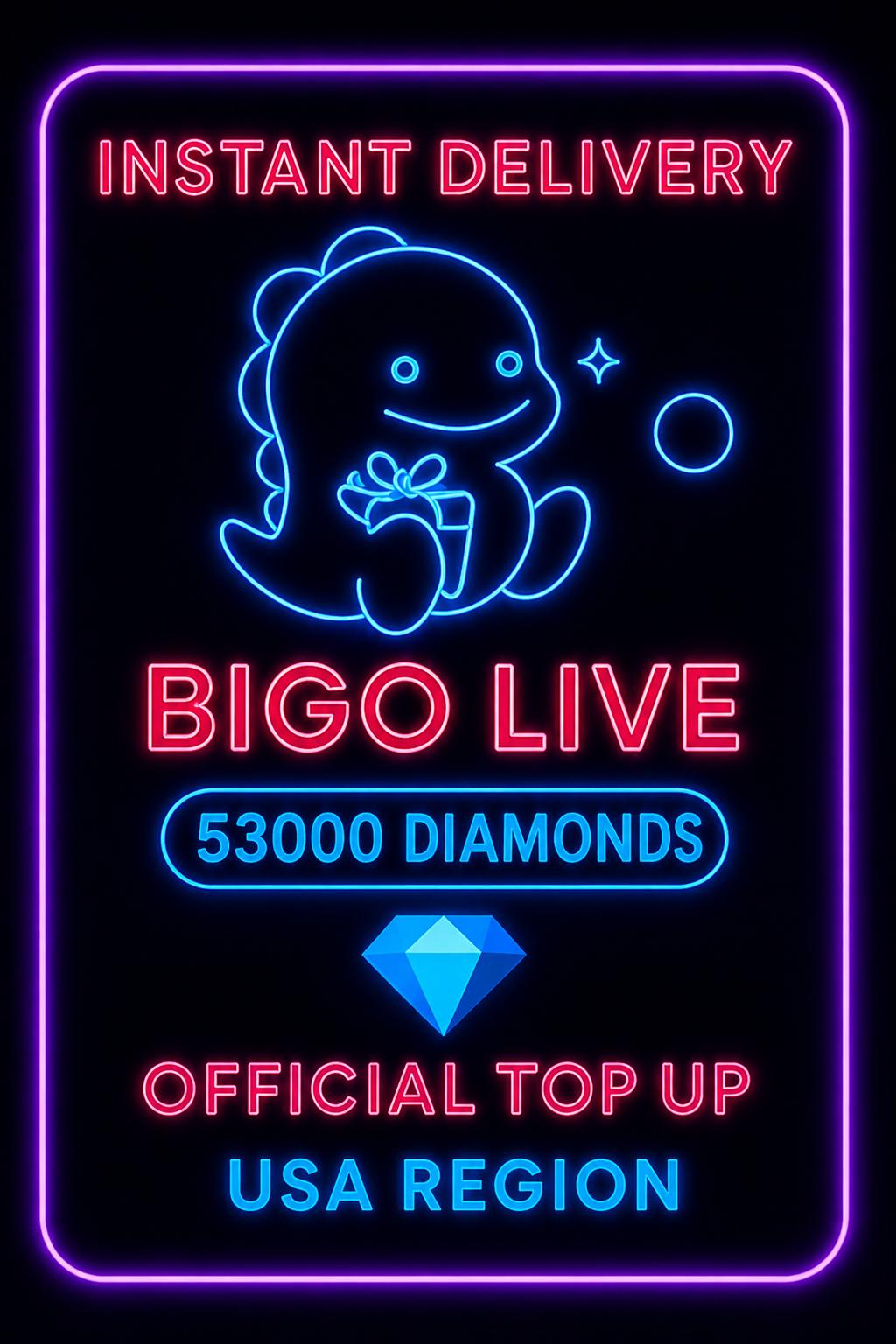 Bigo Live - 53000 Diamonds (Top-Up) (US)