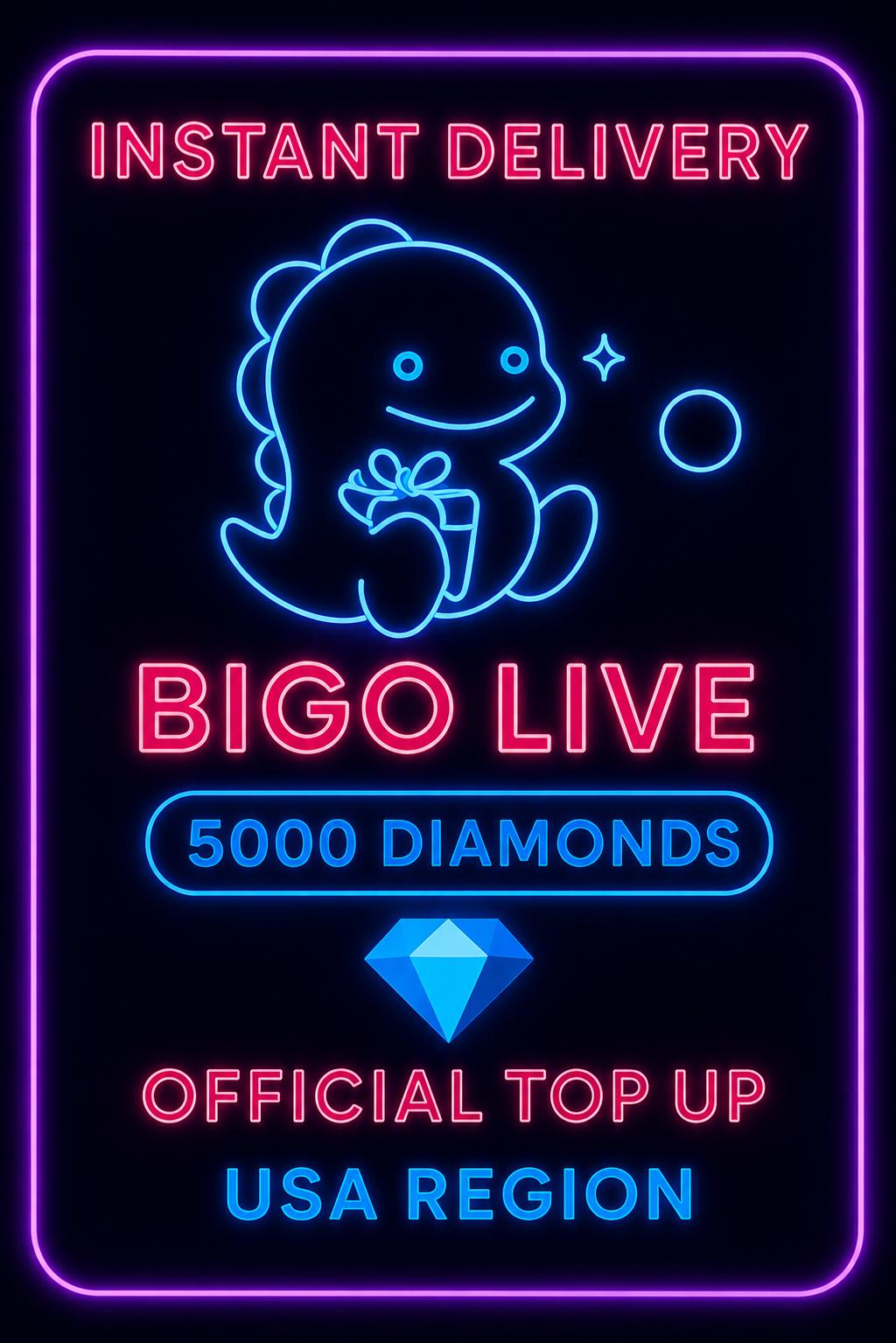 Bigo Live - 5000 Diamonds (Top-Up) (US)