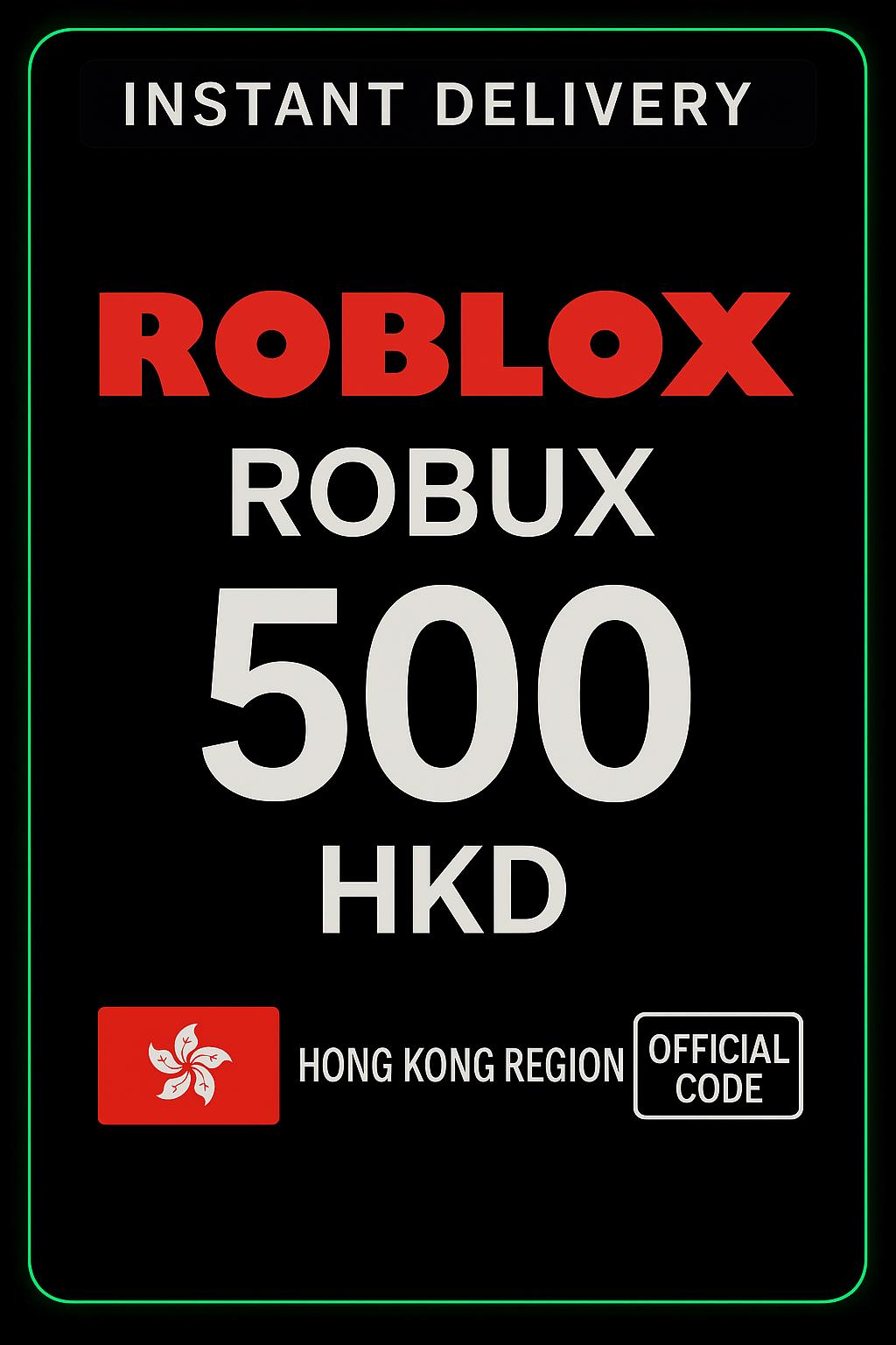 Roblox 500 HKD Game Card (HK)