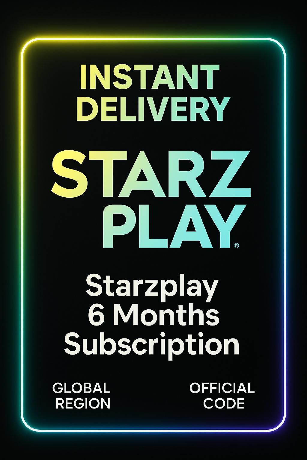 اشتراك لمدة 6 أشهر (عالمي)  Starzplay 