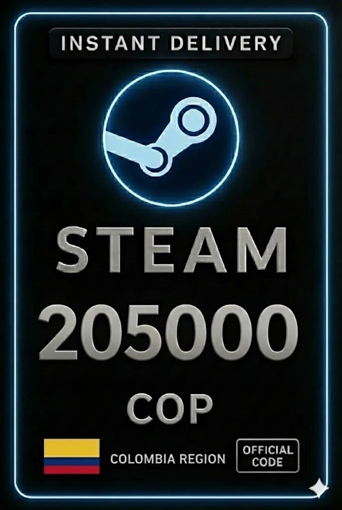 Steam Wallet 205000 COP - (Colombie)