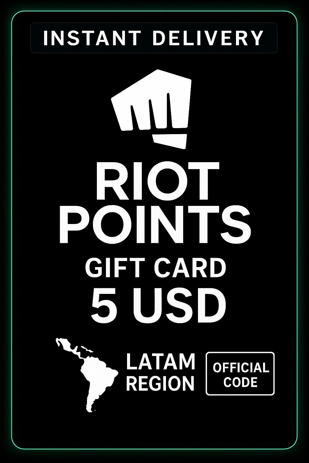 Riot Points Latam Amerika - 5 USD