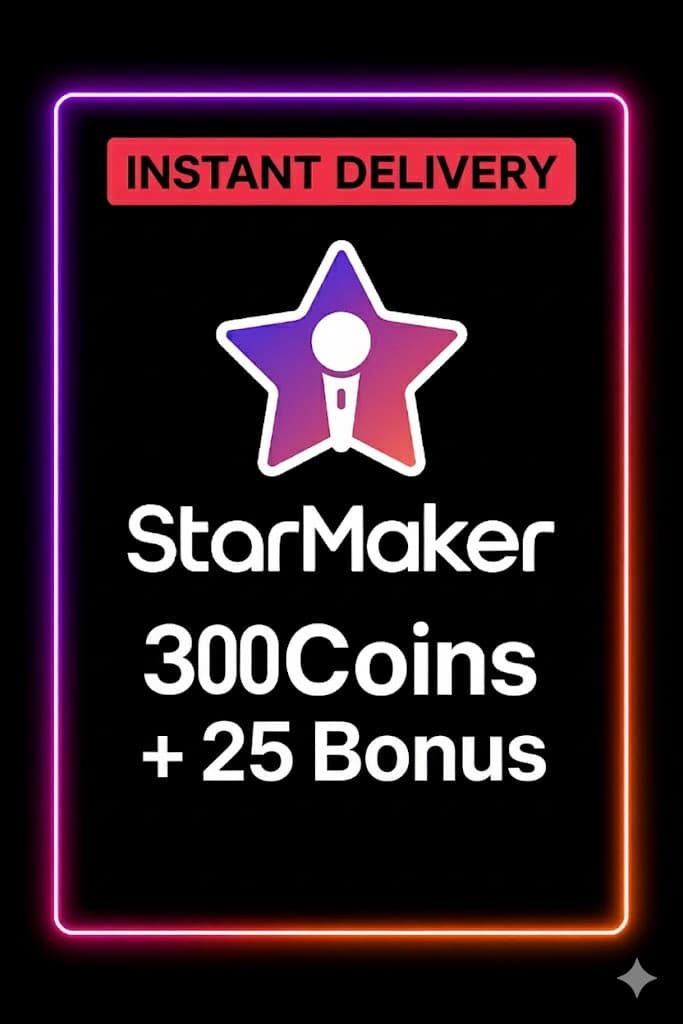 StarMaker 300 Coins + 25 Bonus Top Up