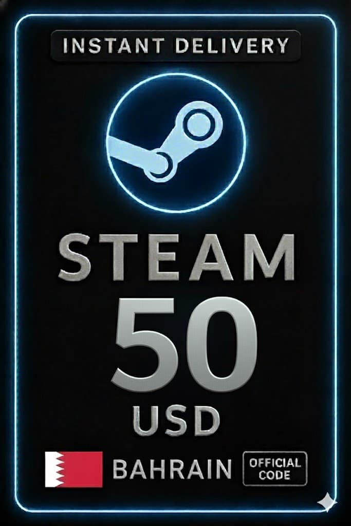 Code de portefeuille Steam - 50 USD (Bahreïn)