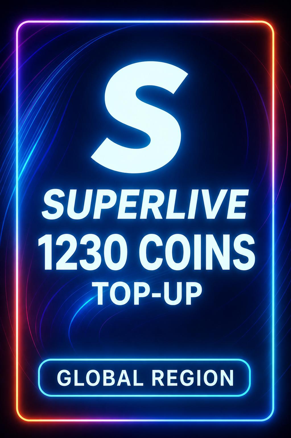 SuperLive 1230 Coins Top-Up (Global)