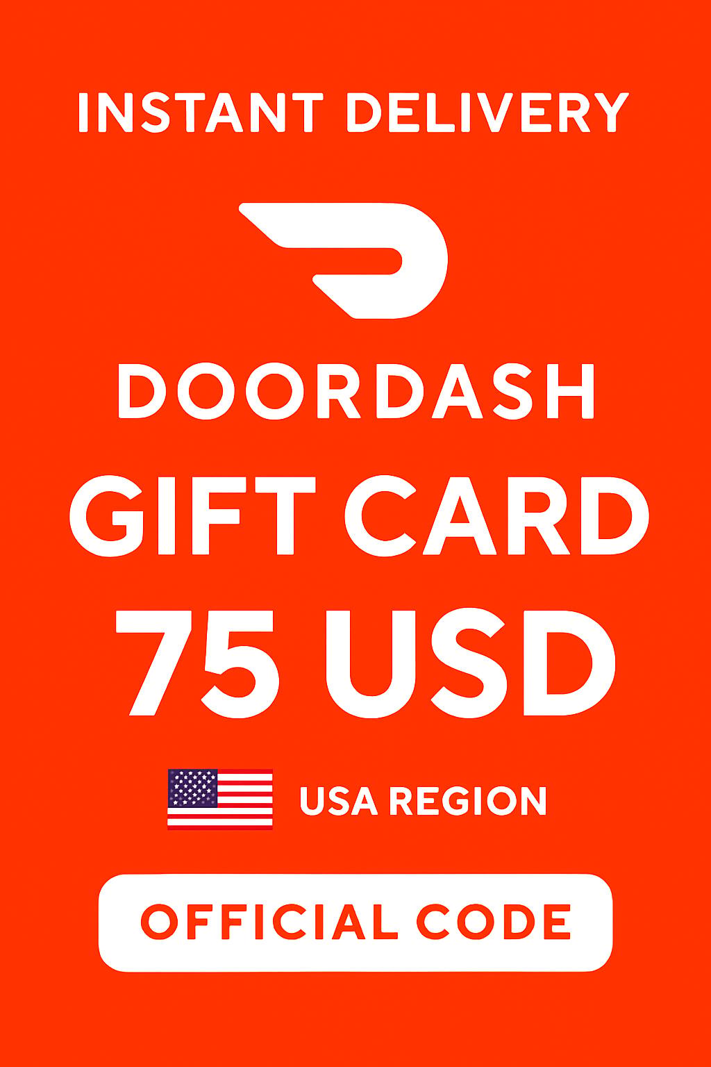 Karty podarunkowe DoorDash - 75$