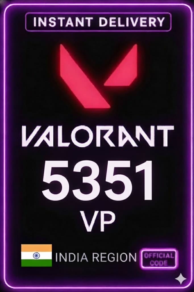 Valorant 5351 Points Gift Card (India)