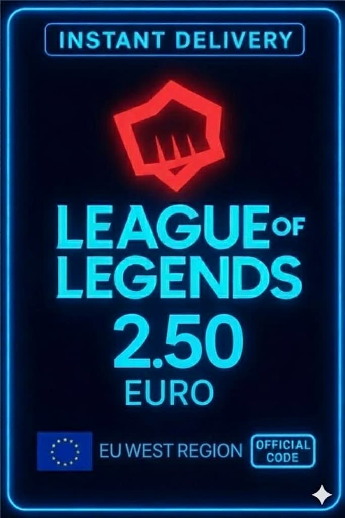 League Of Legends Eu West 2,5 EURO Points