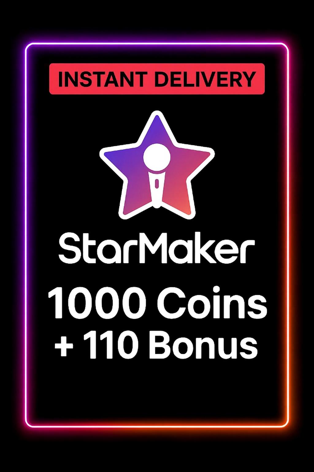 StarMaker1000 mynt + 110 gjafir