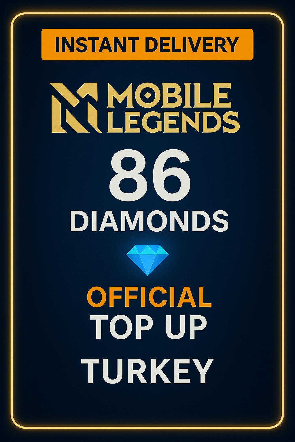 Mobile Legends 86 Diamonds Top-Up (Turkey)