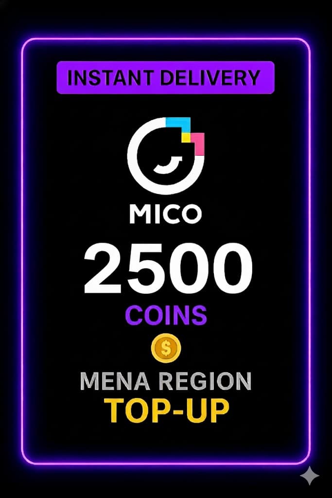 Mico Live - 2500 Coins Top-Up (MENA)