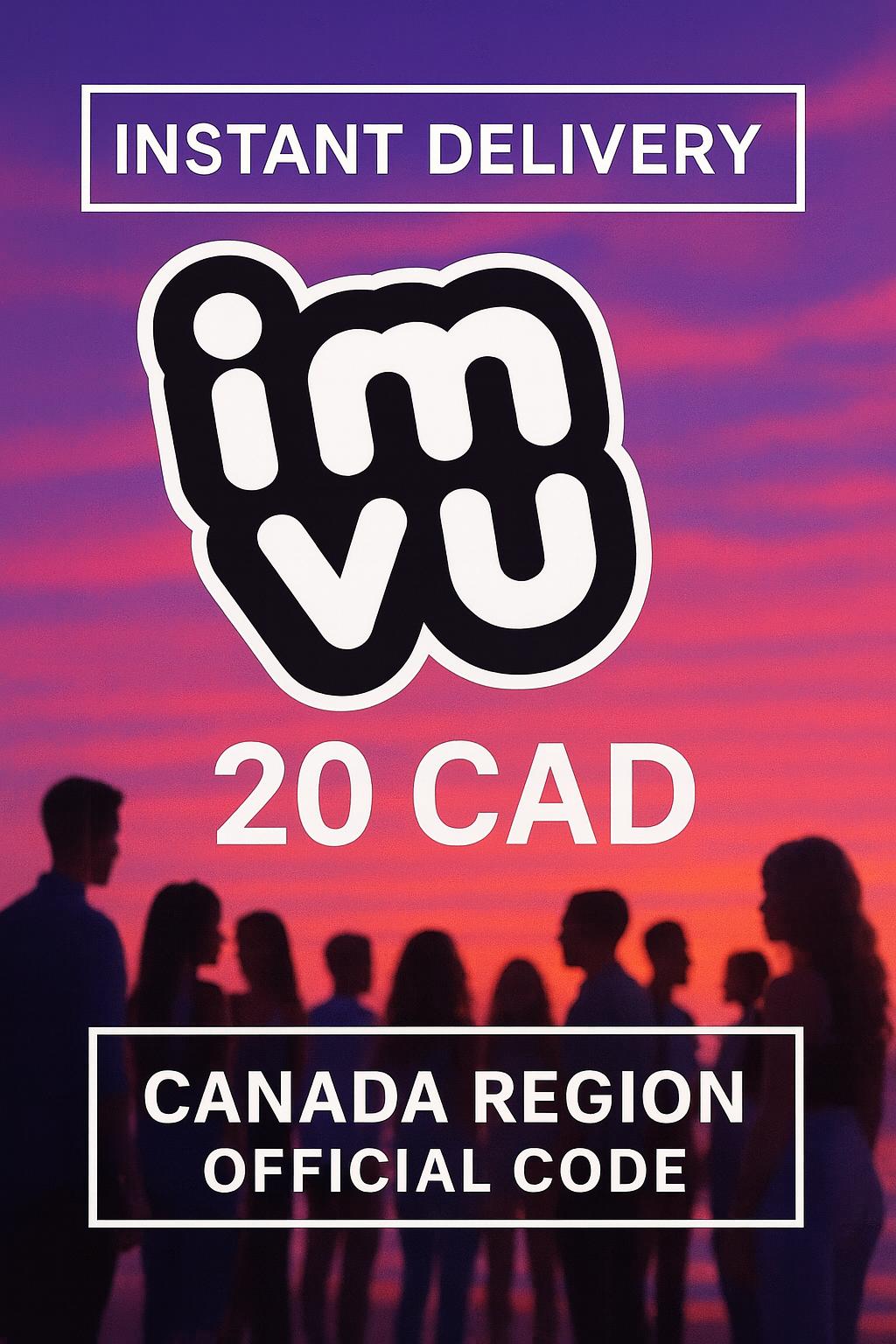 IMVU Gift Card Canada 20 CAD