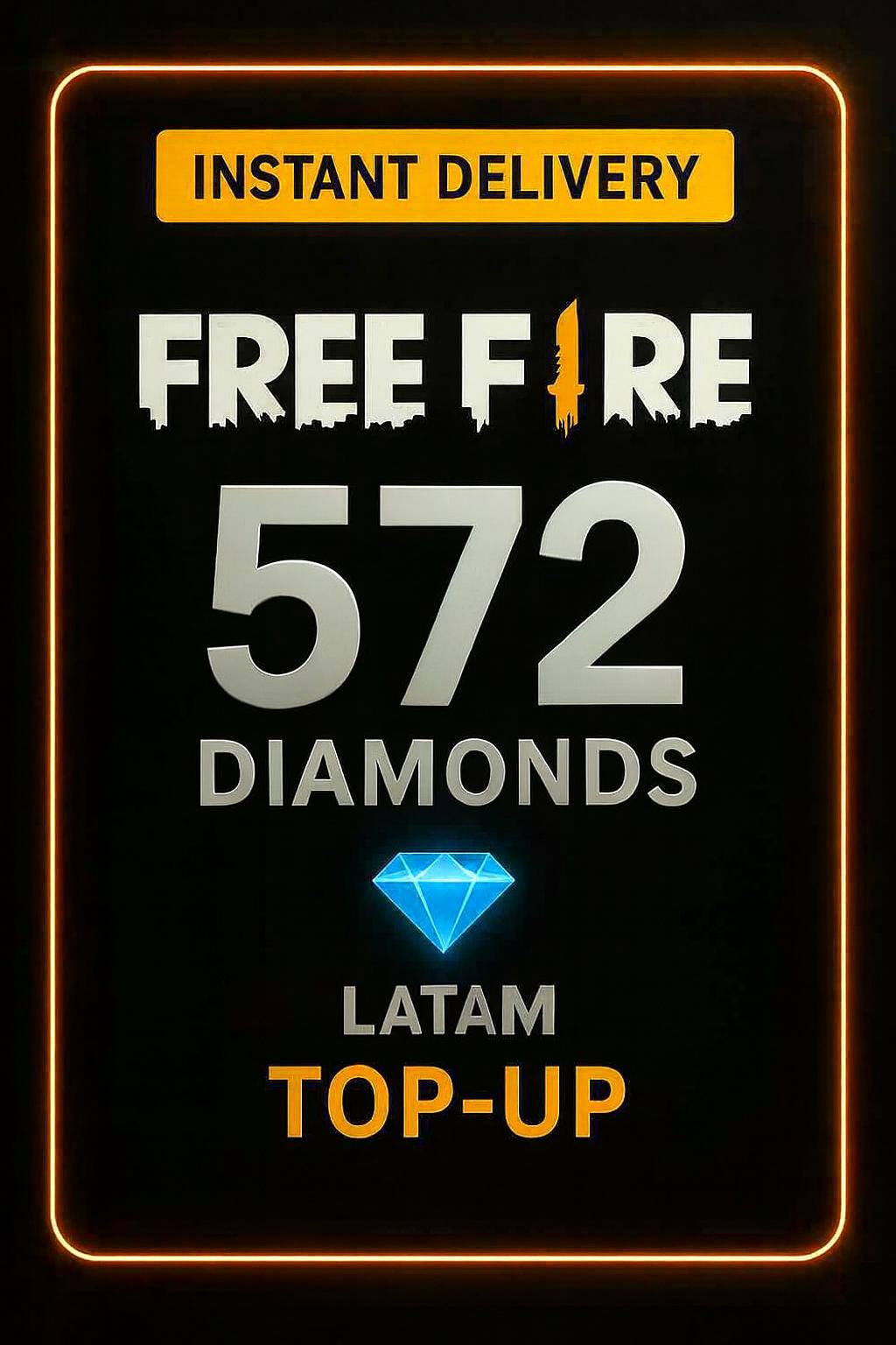 Recarga de 572 Diamantes de Free Fire (LATAM)