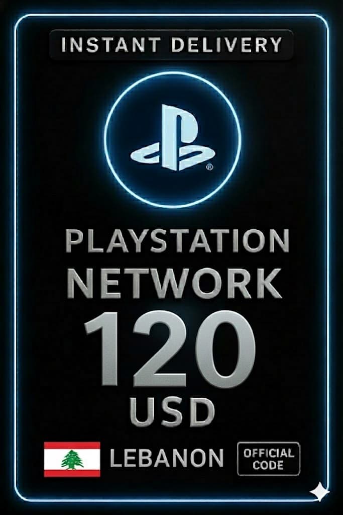 PSN Gift Card 120 USD (Lebanon)