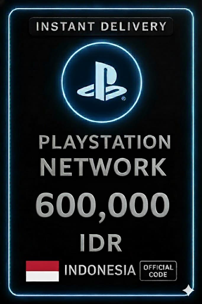 Kartu PSN PlayStation 600,000 Rp (ID)