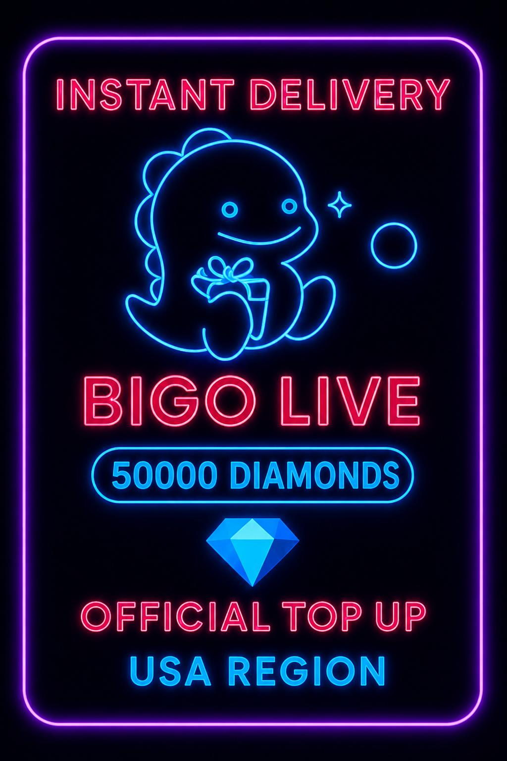 Bigo Live - 50000 Diamonds (Top-Up) (US)