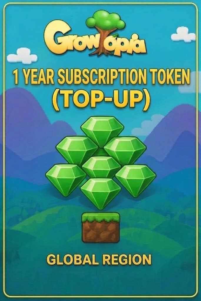 Growtopia - 1 Year Subscription Token (Top-Up)