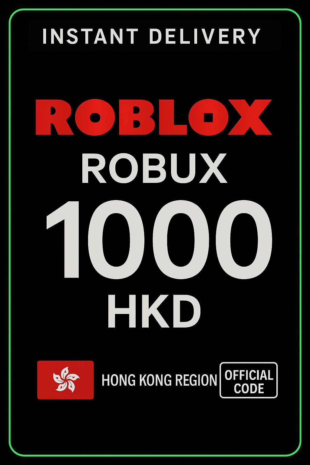 Roblox 1000 HKD Game Card (HK)