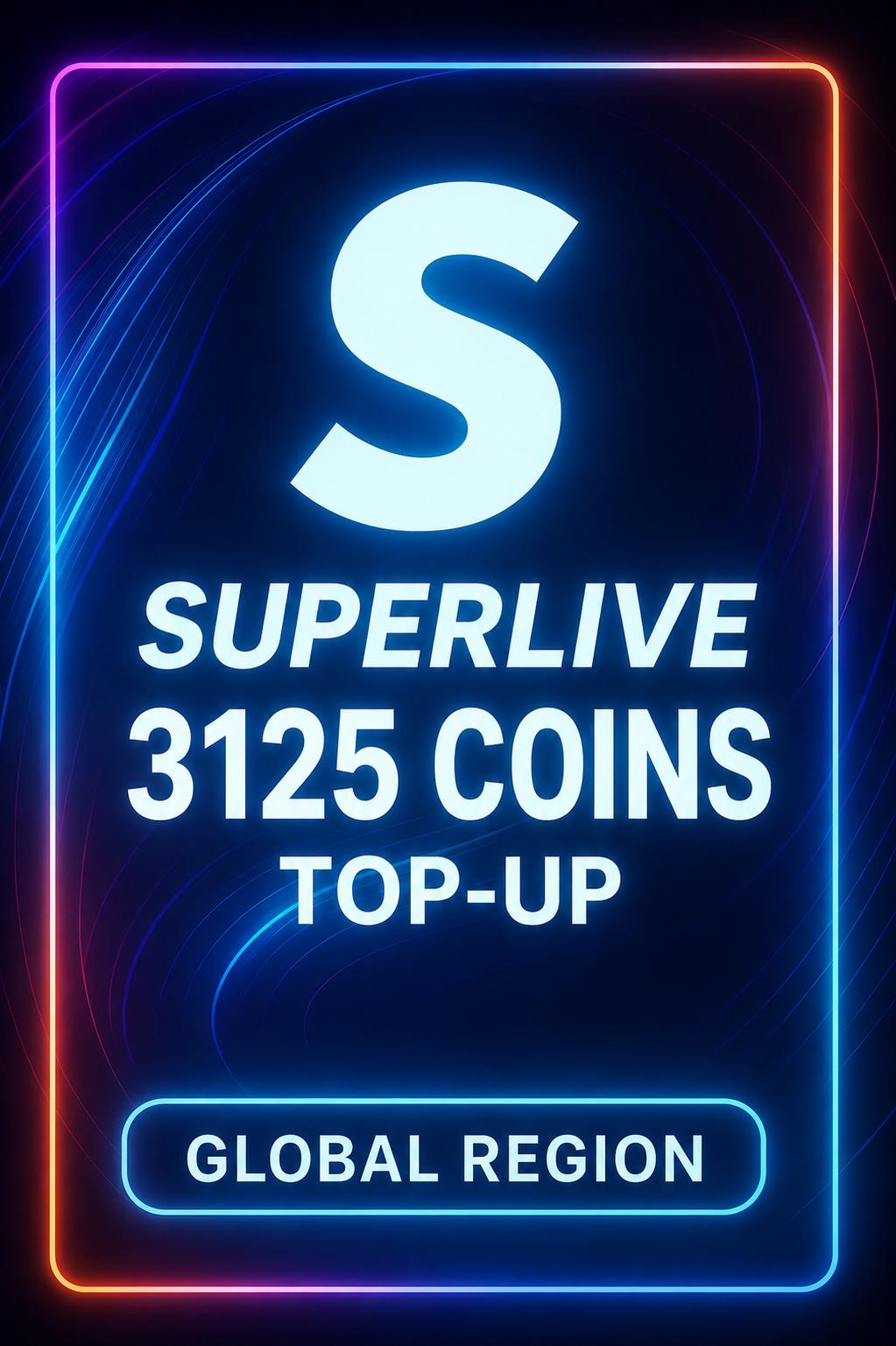 SuperLive 3125 Coins Top-Up (Global)