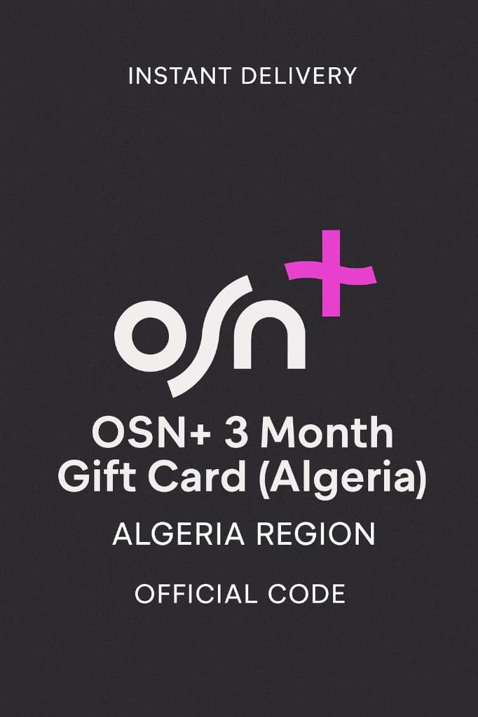 OSN+ 3 айлык белек картасы (Алжир)