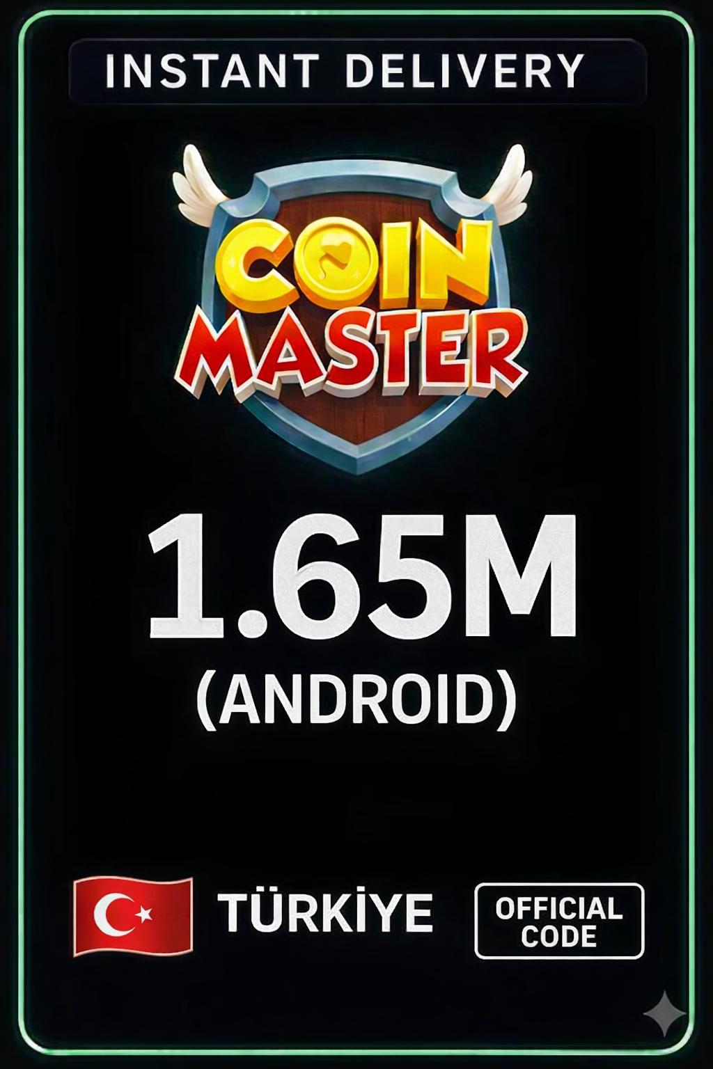 Coin Master 1.65 M Coins (Android Turkey)