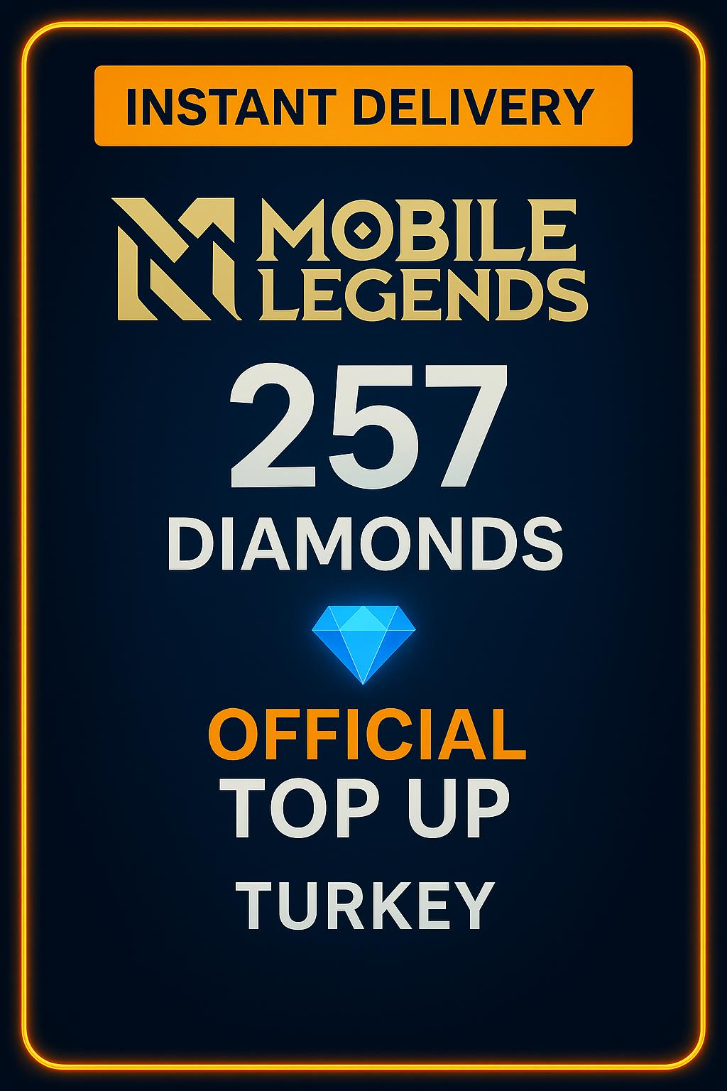 Mobile Legends 257 Diamonds Top-Up (Turkey)
