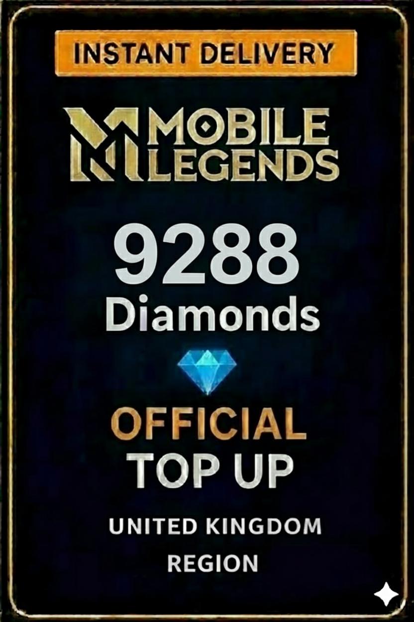 Mobile Legends - 9288 Diamonds Top-Up (UK)