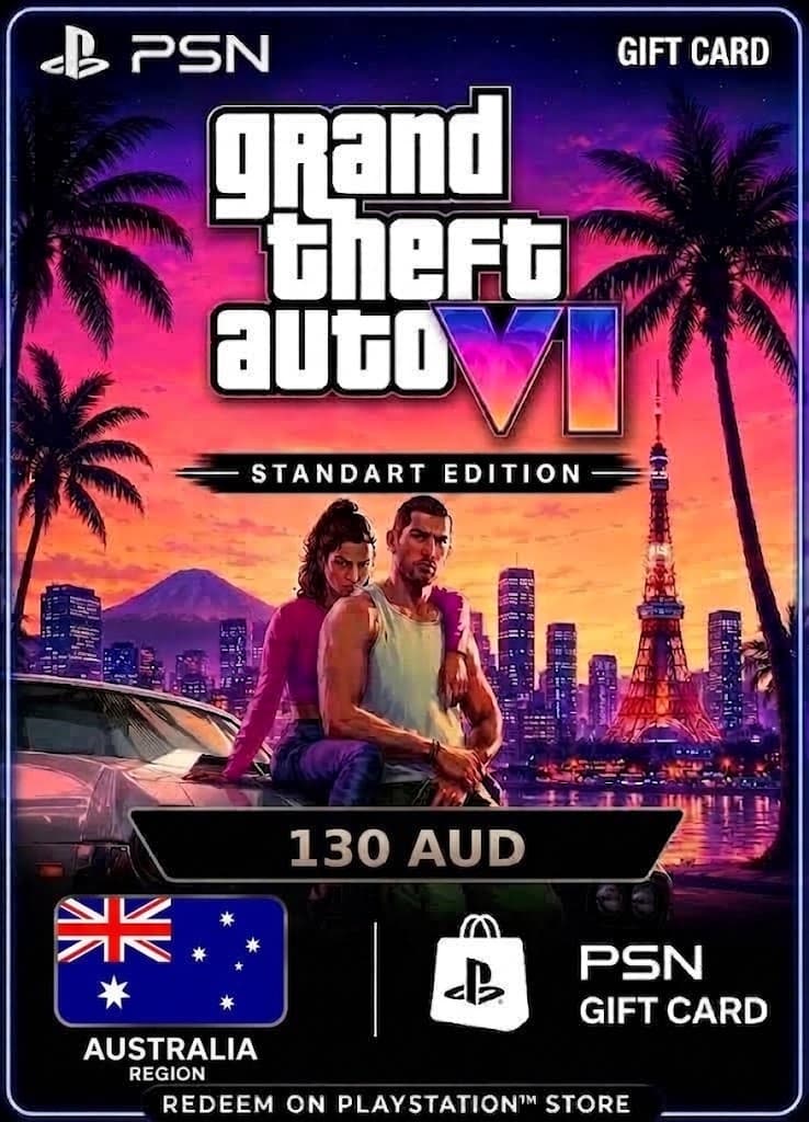 GTA 6: Standart Edition - PSN Gift Card 130 AUD (Australia)