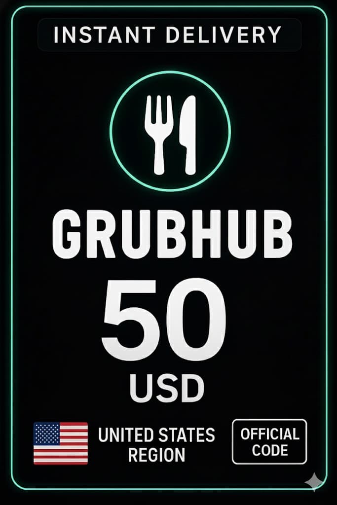 GrubHub Gift Card 50 USD