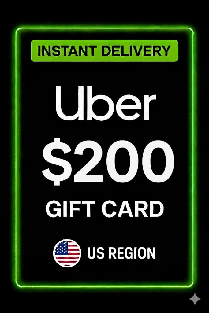 Uber Gift Card - 200$ (USA)