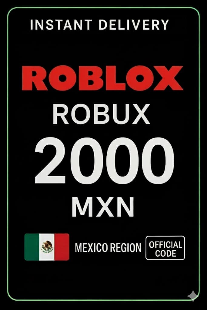 Roblox 2000 MXN Game Card (MX)
