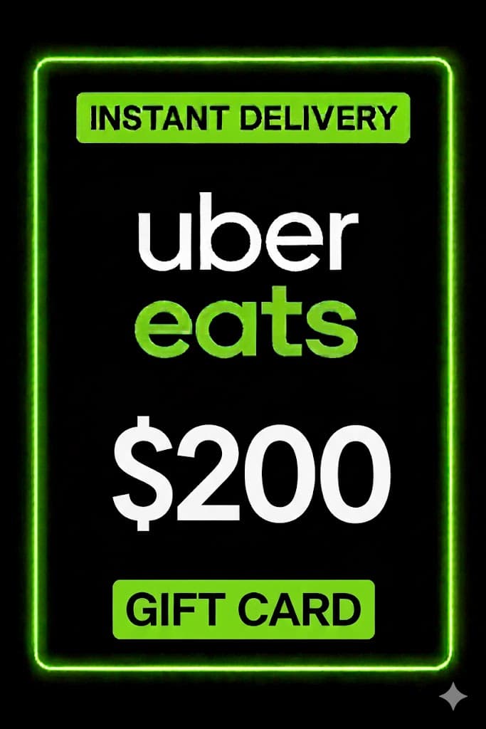 Κάρτα Δώρου Uber Eats - 200$