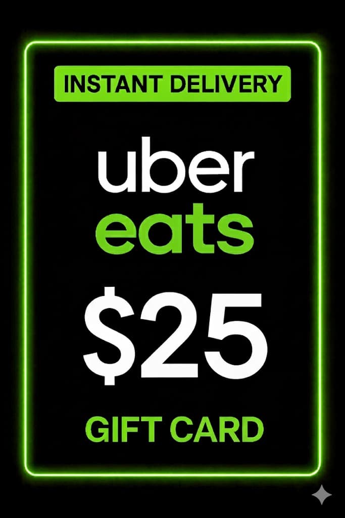 Κάρτα δώρου Uber Eats - 25$