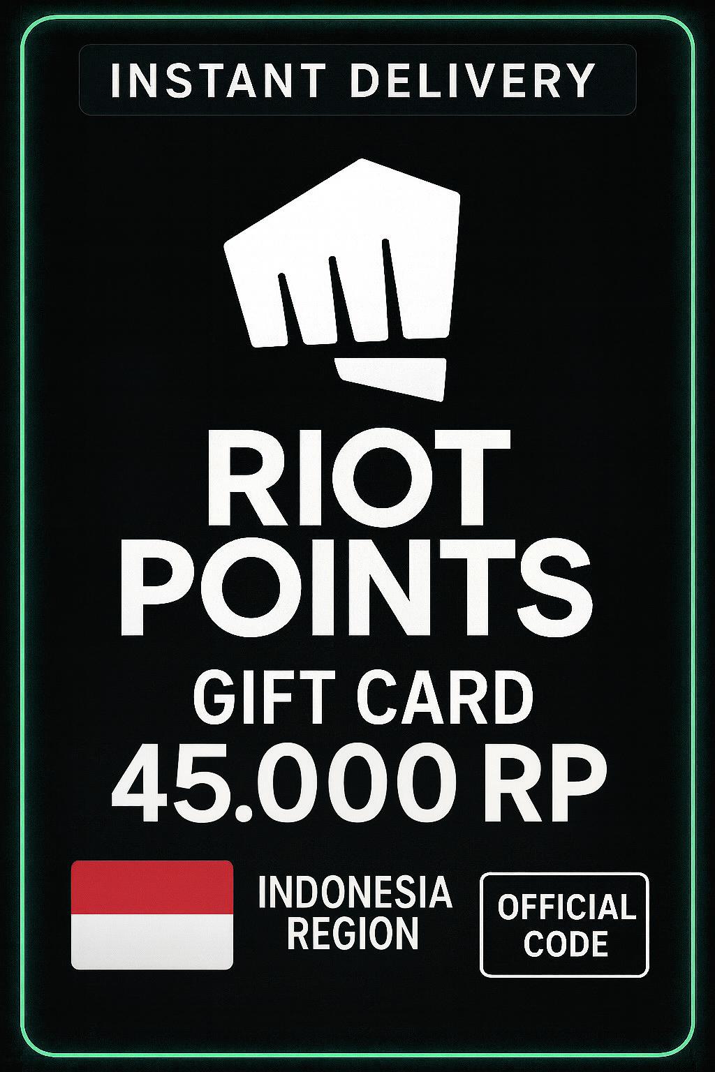 Riot Access Indonesia - 45.000 RP Hədiyyə Kartı