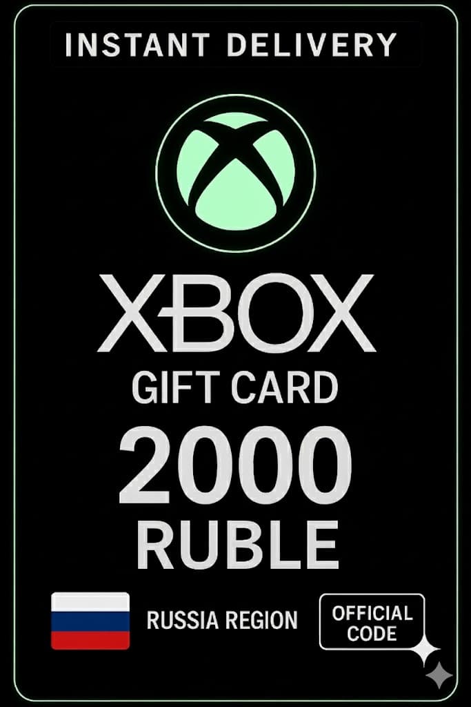 Xbox Live Gift Card 2000 Ρουβλίων Πορτοφόλι