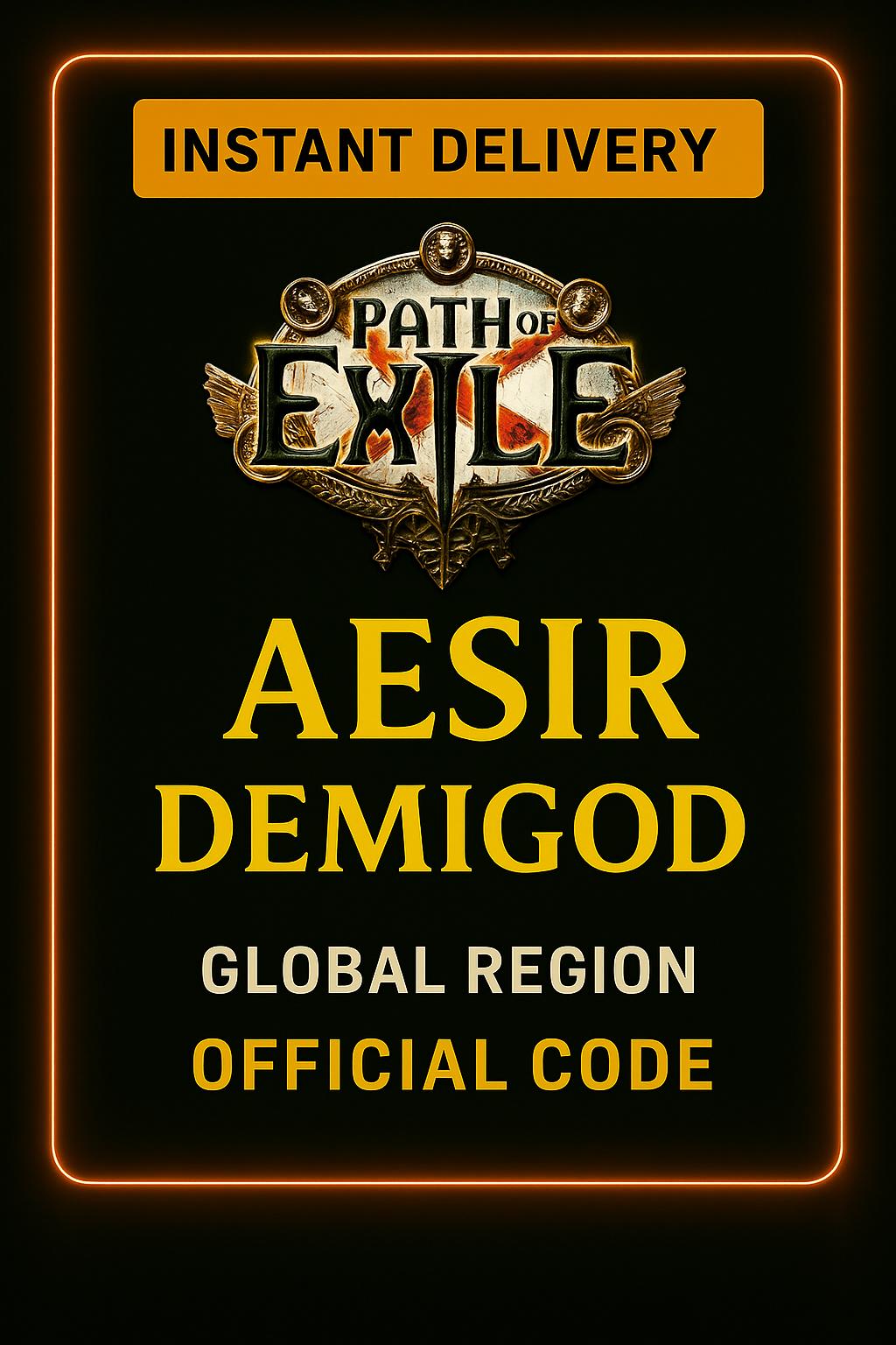 Path of Exile Aesir demigod stödsupporter