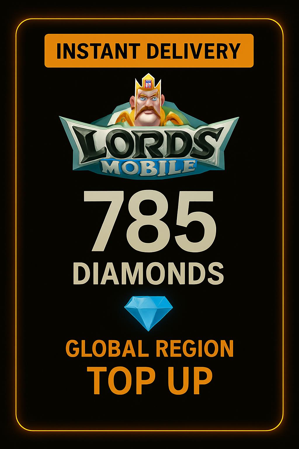 Lords Mobile 785 Diamonds Top Up