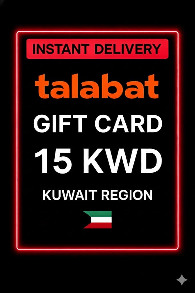 Talabat նվեր քարտ Քուվեյթ - 15 KWD