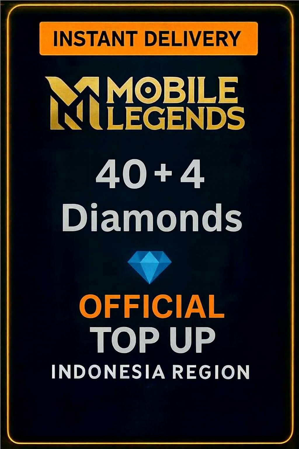 Mobile Legends 40 + 4 Diamonds Top-Up (Indonesia)